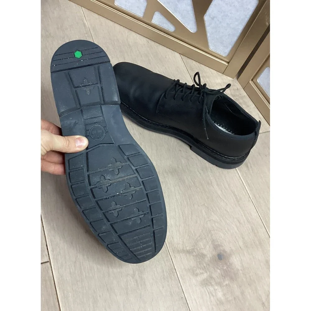 Timberland Squall Canyon Plain Toe Waterproof Oxford Black Leather Men 9 Shoes